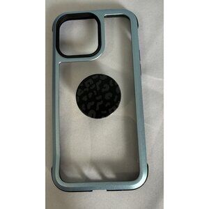 iPhone 14 Pro Max+/iphone15 Pro Max Case MagSafe Ring Mint Green/Black